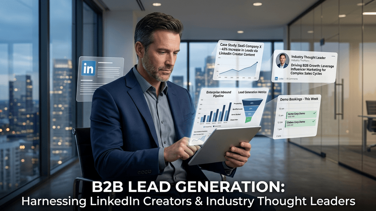 Geração de leads B2B qualificados: o poder das colaborações com criadores no LinkedIn