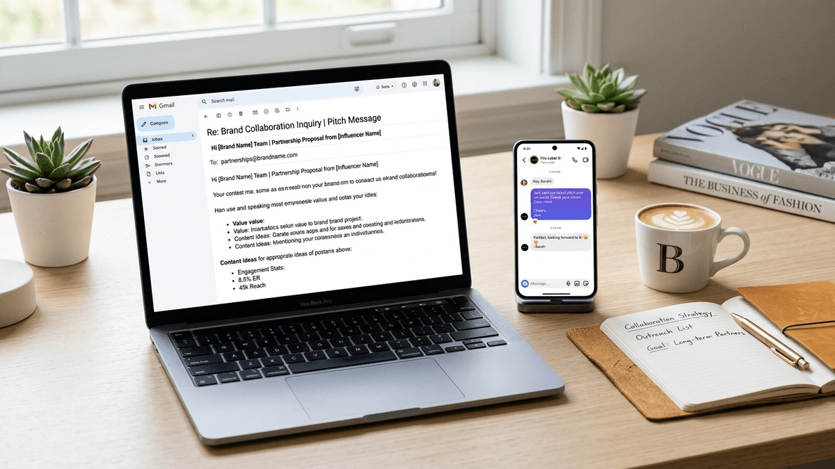 Modelos de e-mail e DM para apresentar propostas a marcas: 7 exemplos de alta conversão para criadores